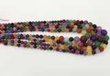 CCN5217 6mm - 14mm faceted round candy jade graduated beads