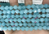 CCN5245 15 inches 8mm faceted nuggets candy jade beads