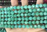 CCN5247 15 inches 8mm faceted nuggets candy jade beads