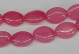 CCN526 15.5 inches 10*14mm oval candy jade beads wholesale