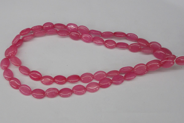 CCN526 15.5 inches 10*14mm oval candy jade beads wholesale