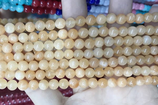 CCN5273 15 inches 6mm round candy jade beads Wholesale