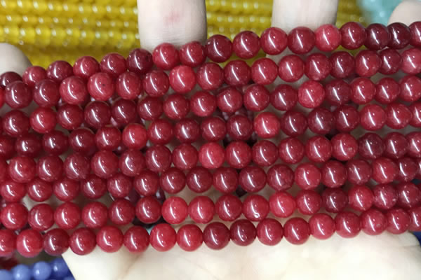 CCN5280 15 inches 6mm round candy jade beads Wholesale