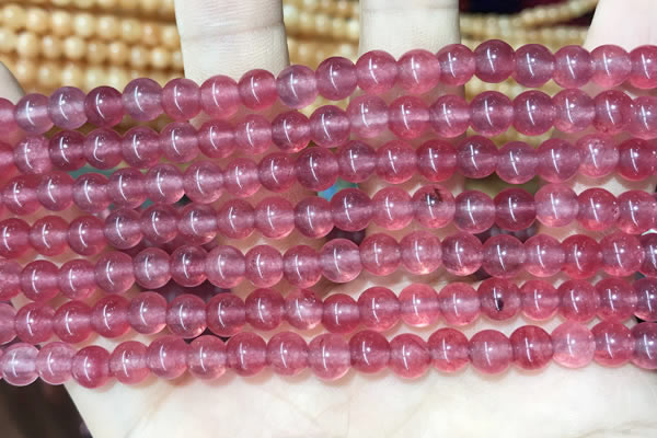 CCN5293 15 inches 6mm round candy jade beads Wholesale