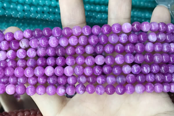 CCN5295 15 inches 6mm round candy jade beads Wholesale