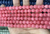 CCN5327 15 inches 8mm round candy jade beads Wholesale