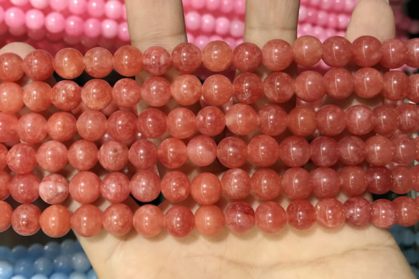 CCN5328 15 inches 8mm round candy jade beads Wholesale