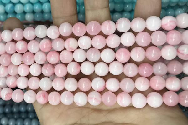 CCN5330 15 inches 8mm round candy jade beads Wholesale