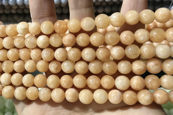 CCN5344 15 inches 8mm round candy jade beads Wholesale