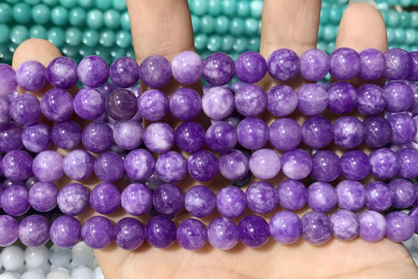 CCN5356 15 inches 8mm round candy jade beads Wholesale