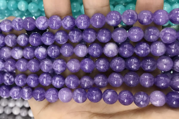 CCN5357 15 inches 8mm round candy jade beads Wholesale