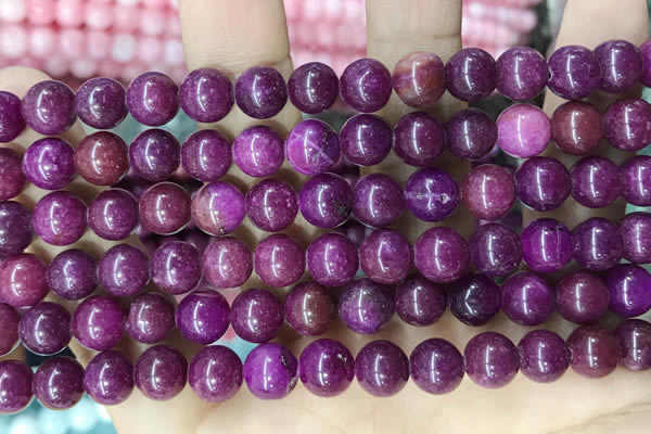 CCN5364 15 inches 8mm round candy jade beads Wholesale