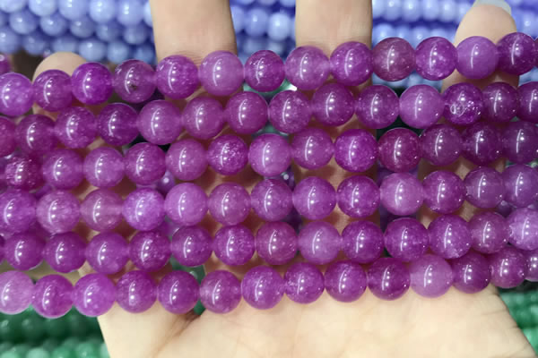 CCN5365 15 inches 8mm round candy jade beads Wholesale