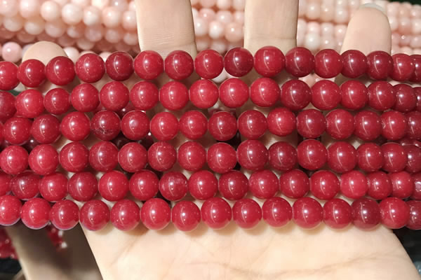 CCN5373 15 inches 8mm round candy jade beads Wholesale