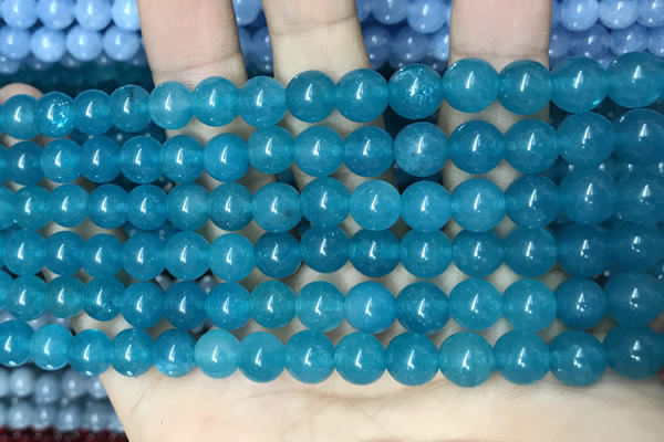 CCN5433 15 inches 8mm round candy jade beads Wholesale