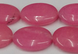 CCN546 15.5 inches 18*25mm oval candy jade beads wholesale