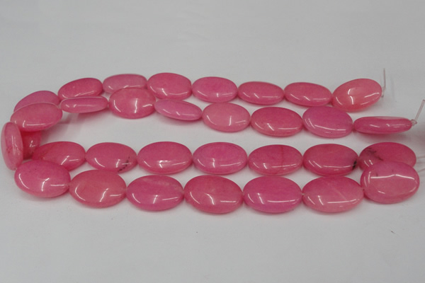 CCN546 15.5 inches 18*25mm oval candy jade beads wholesale