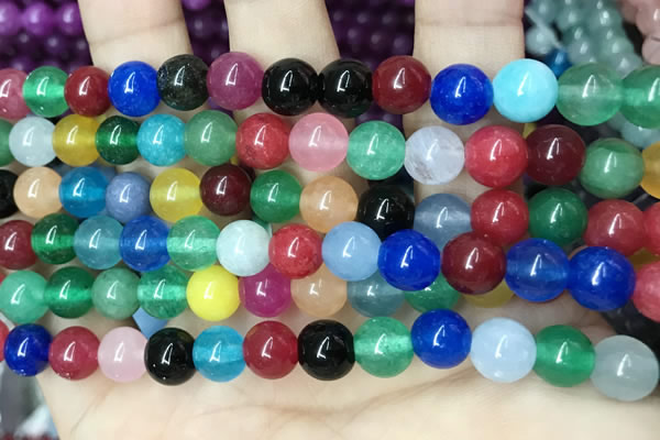 CCN5468 15 inches 8mm round candy jade beads Wholesale