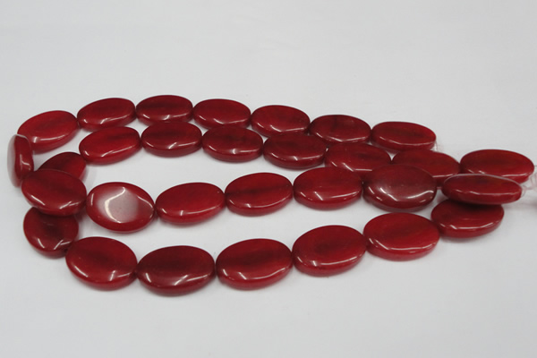 CCN547 15.5 inches 18*25mm oval candy jade beads wholesale