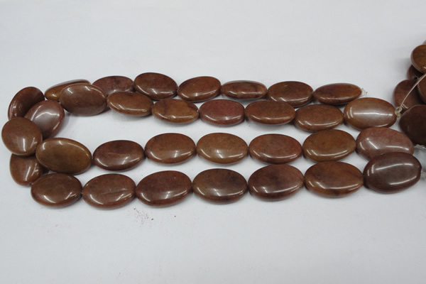 CCN550 15.5 inches 18*25mm oval candy jade beads wholesale