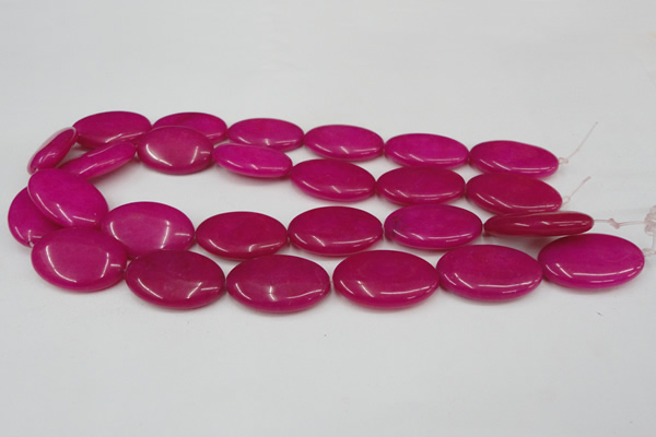 CCN551 15.5 inches 20*30mm oval candy jade beads wholesale