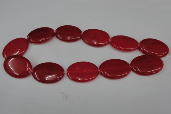 CCN556 15.5 inches 25*35mm oval candy jade beads wholesale