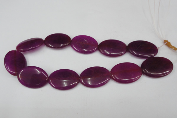 CCN557 15.5 inches 25*35mm oval candy jade beads wholesale