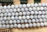 CCN5577 15 inches 8mm round matte candy jade beads Wholesale