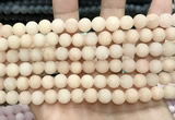 CCN5585 15 inches 8mm round matte candy jade beads Wholesale