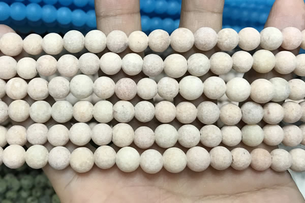 CCN5600 15 inches 8mm round matte candy jade beads Wholesale