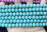 CCN5608 15 inches 8mm round matte candy jade beads Wholesale