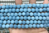 CCN5611 15 inches 8mm round matte candy jade beads Wholesale