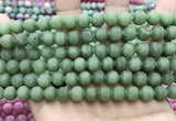 CCN5618 15 inches 8mm round matte candy jade beads Wholesale