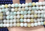 CCN5620 15 inches 8mm round matte candy jade beads Wholesale