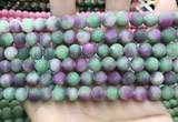 CCN5622 15 inches 8mm round matte candy jade beads Wholesale