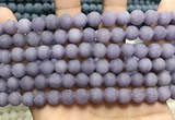 CCN5625 15 inches 8mm round matte candy jade beads Wholesale