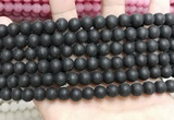 CCN5631 15 inches 8mm round matte candy jade beads Wholesale