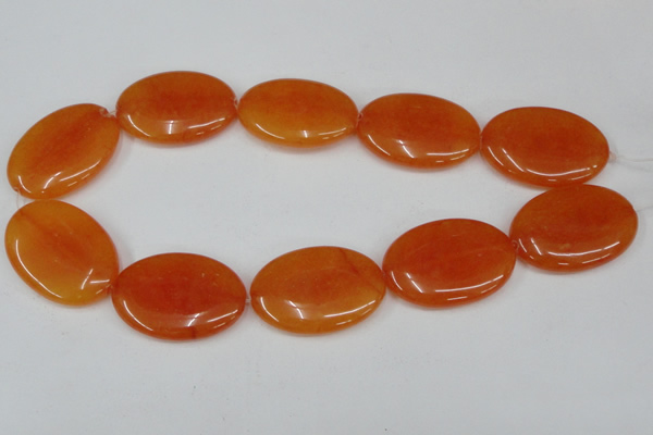 CCN565 15.5 inches 25*35mm oval candy jade beads wholesale