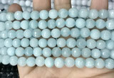 CCN5653 15 inches 8mm faceted round candy jade beads