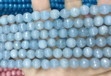 CCN5654 15 inches 8mm faceted round candy jade beads