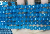 CCN5663 15 inches 8mm faceted round candy jade beads