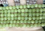 CCN5670 15 inches 8mm faceted round candy jade beads