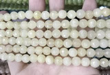 CCN5704 15 inches 8mm faceted round candy jade beads