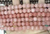 CCN5715 15 inches 8mm faceted round candy jade beads