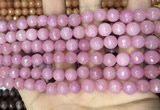 CCN5721 15 inches 8mm faceted round candy jade beads