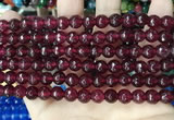 CCN5733 15 inches 8mm faceted round candy jade beads