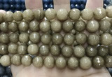 CCN5775 15 inches 10mm faceted round candy jade beads