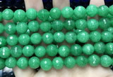 CCN5787 15 inches 10mm faceted round candy jade beads