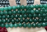 CCN5789 15 inches 10mm faceted round candy jade beads