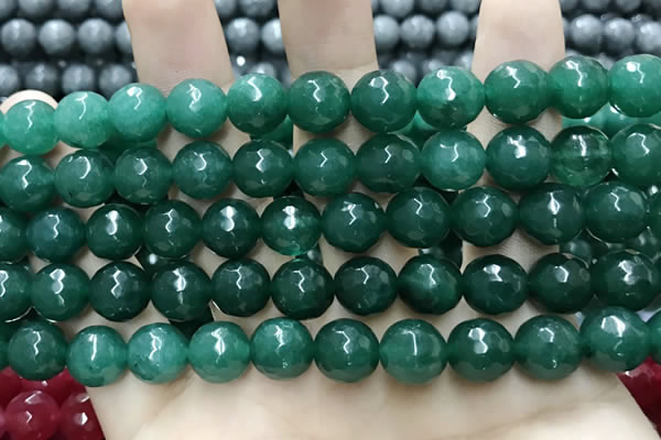 CCN5789 15 inches 10mm faceted round candy jade beads